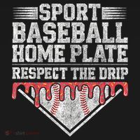 Baseball Home Plate Drip For Who Respect The Drip Ice Cream Ornament thumb 1