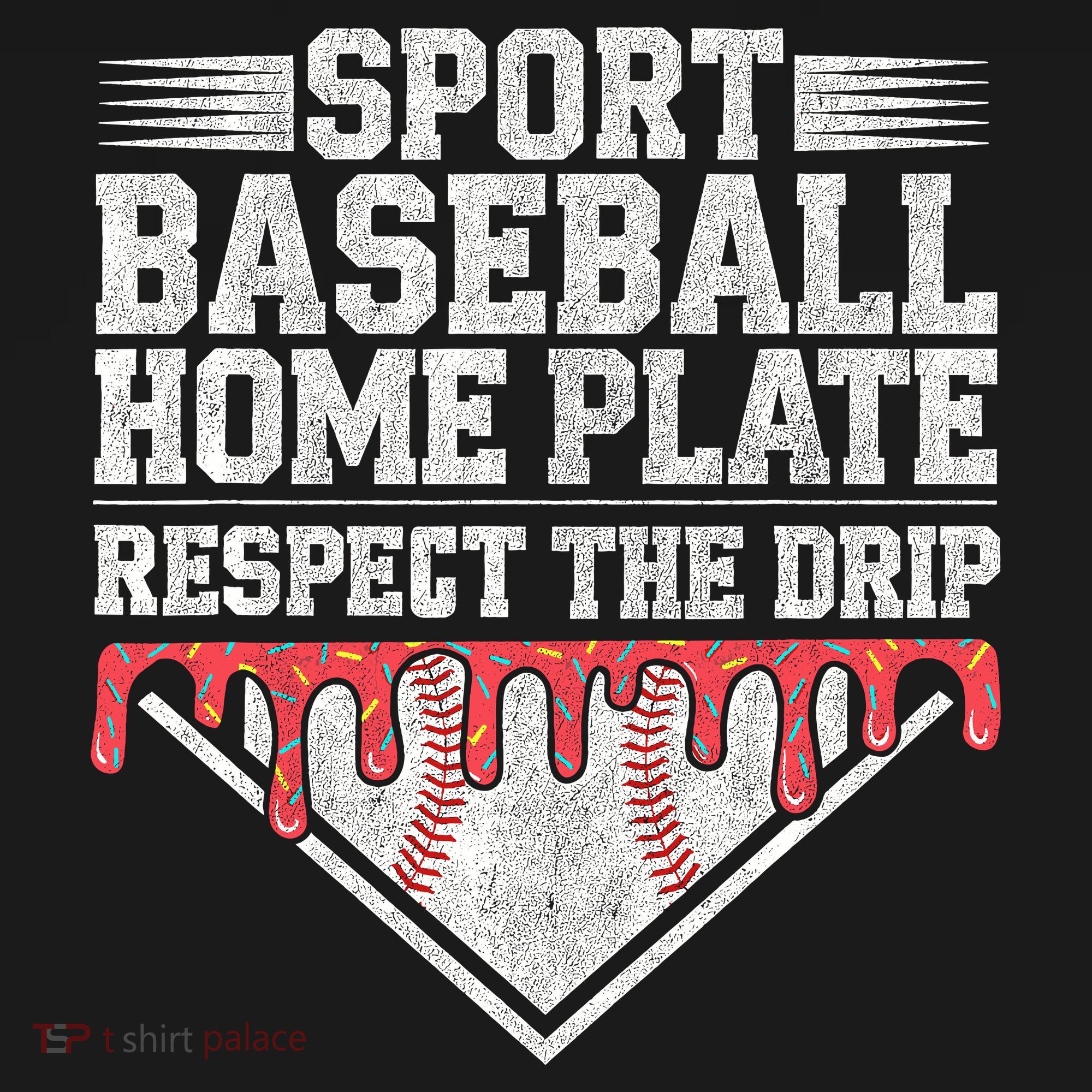 Baseball Home Plate Drip For Who Respect The Drip Ice Cream Ornament