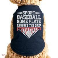 Baseball Home Plate Drip For Who Respect The Drip Ice Cream Doggie Tank thumb 0