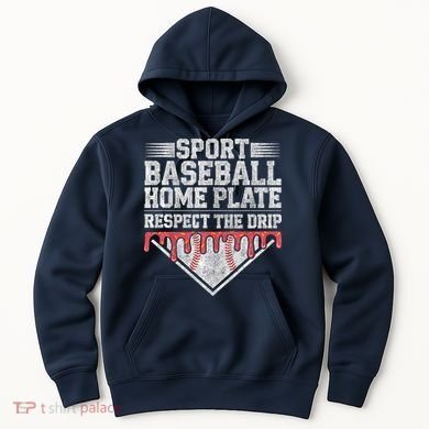 Baseball Home Plate Drip For Who Respect The Drip Ice Cream Hoodie