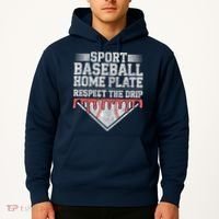 Baseball Home Plate Drip For Who Respect The Drip Ice Cream Hoodie thumb 2