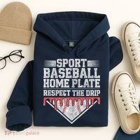 Baseball Home Plate Drip For Who Respect The Drip Ice Cream Hoodie thumb 4