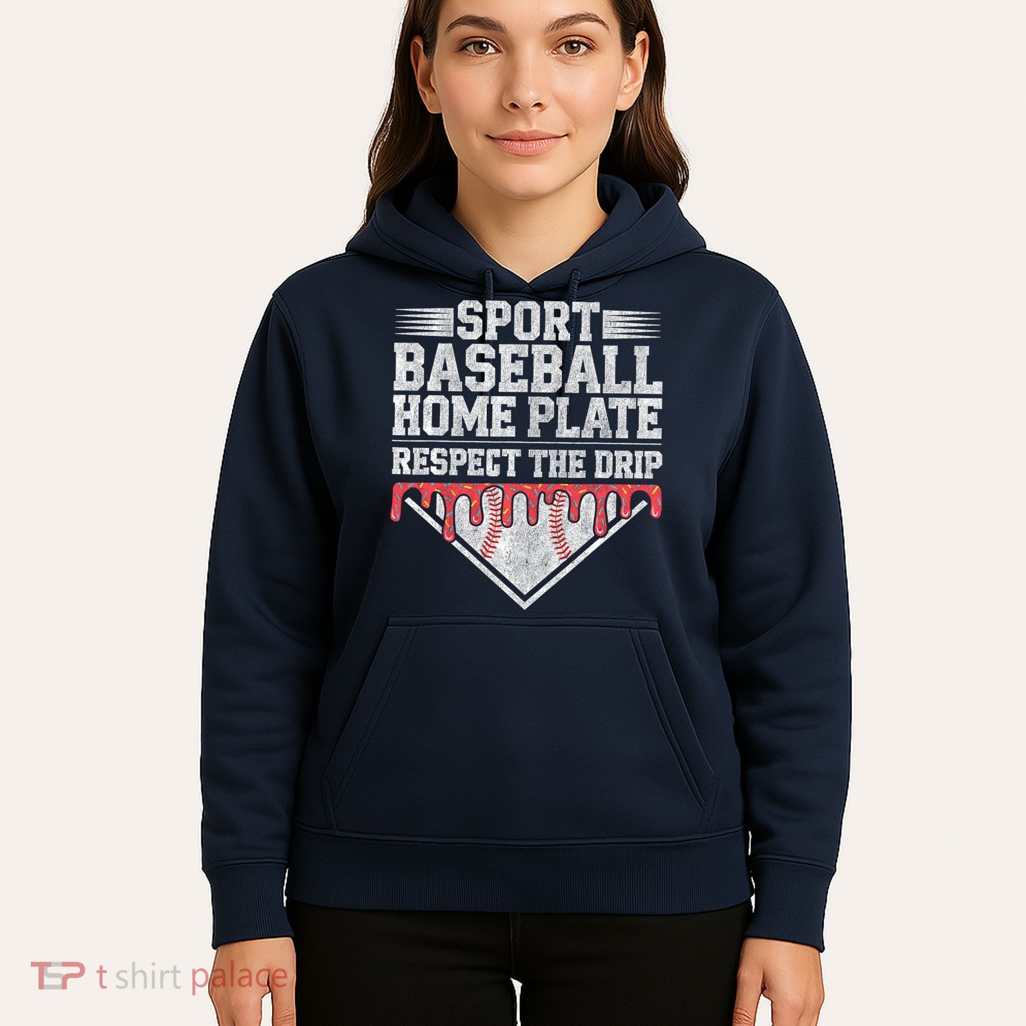 Baseball Home Plate Drip For Who Respect The Drip Ice Cream Hoodie