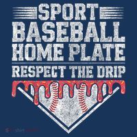 Baseball Home Plate Drip For Who Respect The Drip Ice Cream Sweatshirt thumb 3