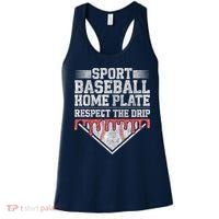 Baseball Home Plate Drip For Who Respect The Drip Ice Cream Women's Tank Top thumb 0