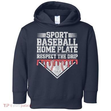 Baseball Home Plate Drip For Who Respect The Drip Ice Cream Toddler Hoodie