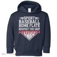 Baseball Home Plate Drip For Who Respect The Drip Ice Cream Toddler Hoodie thumb 0