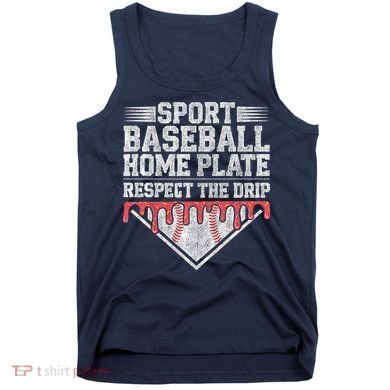 Baseball Home Plate Drip For Who Respect The Drip Ice Cream Tank Top