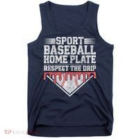 Baseball Home Plate Drip For Who Respect The Drip Ice Cream Tank Top thumb 0