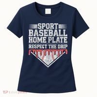 Baseball Home Plate Drip For Who Respect The Drip Ice Cream Women's T-Shirt thumb 0