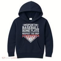 Baseball Home Plate Drip For Who Respect The Drip Ice Cream Kids Hoodie thumb 0