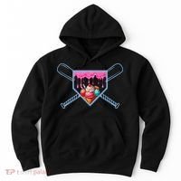 B.A.S.E.B.A.L.L Home Plate Social Club For Boy Ice Cream Drip Hoodie thumb 0