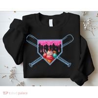 B.A.S.E.B.A.L.L Home Plate Social Club For Boy Ice Cream Drip Sweatshirt thumb 2