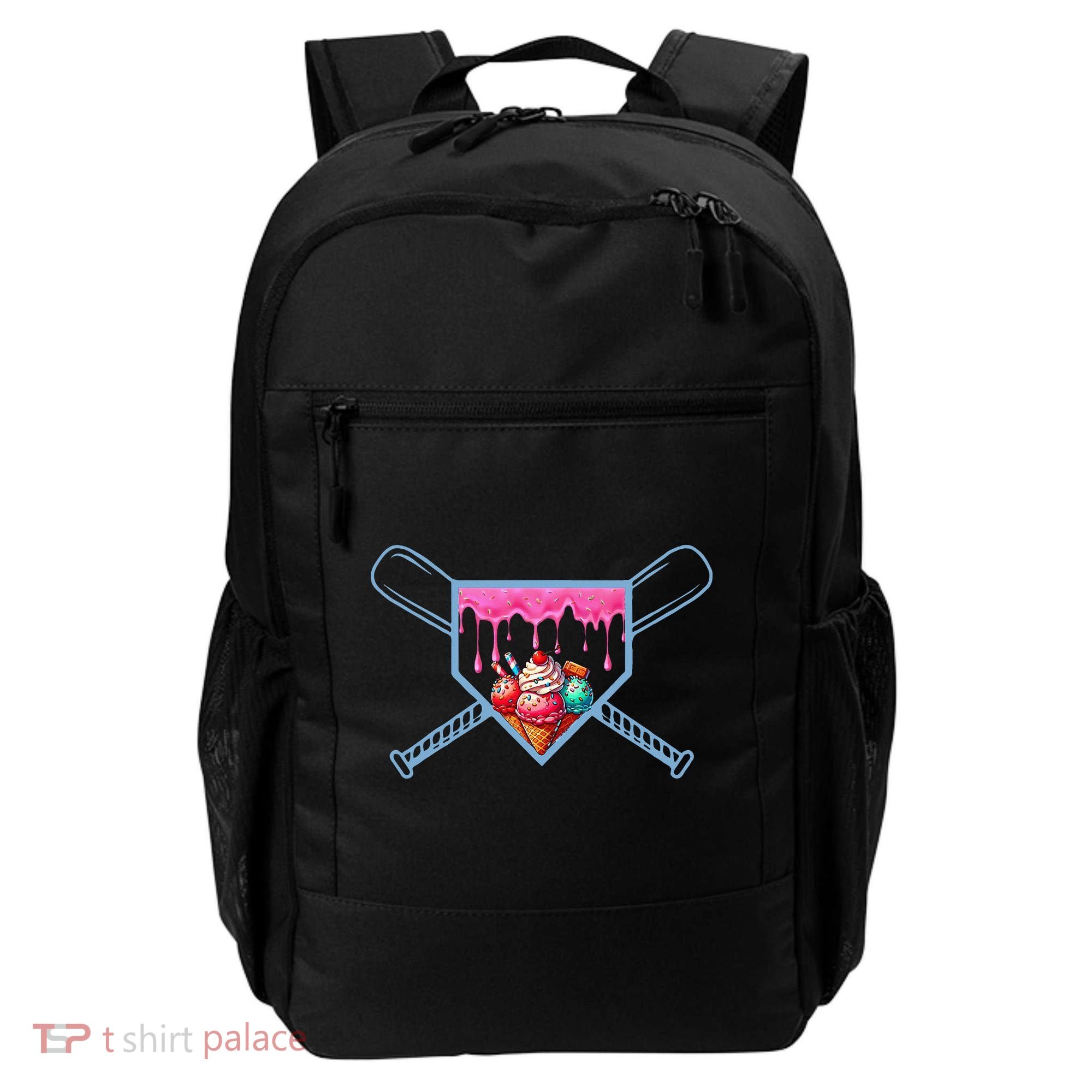 B.A.S.E.B.A.L.L Home Plate Social Club For Boy Ice Cream Drip Backpack