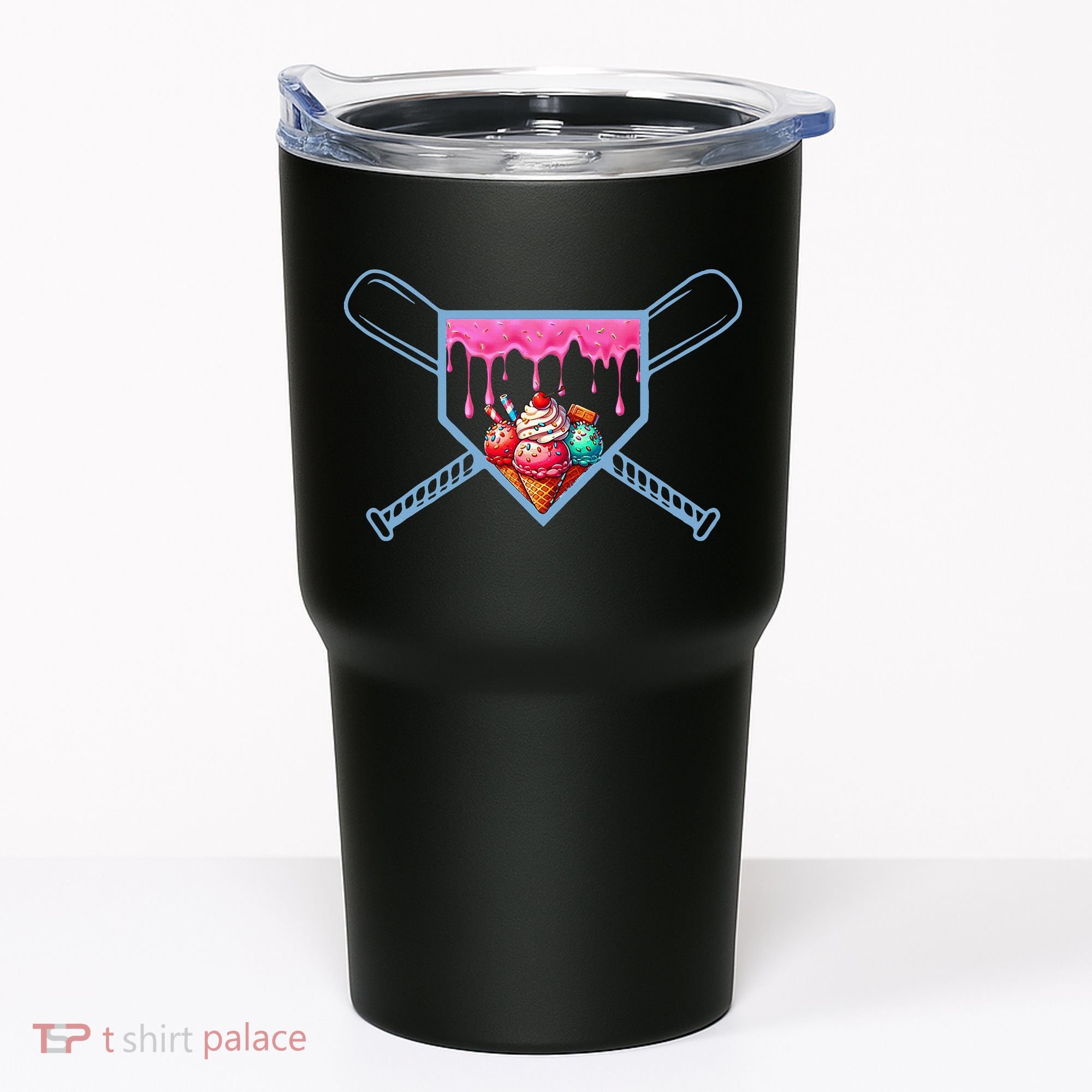B.A.S.E.B.A.L.L Home Plate Social Club For Boy Ice Cream Drip Tumbler