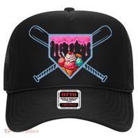 B.A.S.E.B.A.L.L Home Plate Social Club For Boy Ice Cream Drip Hat thumb 0