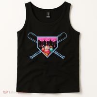 B.A.S.E.B.A.L.L Home Plate Social Club For Boy Ice Cream Drip Tank Top thumb 2