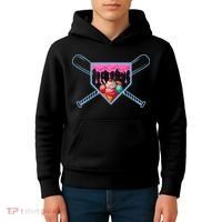 B.A.S.E.B.A.L.L Home Plate Social Club For Boy Ice Cream Drip Kids Hoodie thumb 4