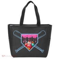 B.A.S.E.B.A.L.L Home Plate Social Club For Boy Ice Cream Drip Tote Bag thumb 0