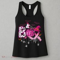 Boo Halloween Pumpkin P.Ink Ribbon Witch Breast Cancer Gift Women's Tank Top thumb 3