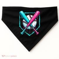 B.A.S.E.B.A.L.L Home Plate Drip USA-Made Doggie Bandana thumb 0