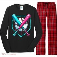 B.A.S.E.B.A.L.L Home Plate Drip Long Sleeve Pajama Set thumb 0