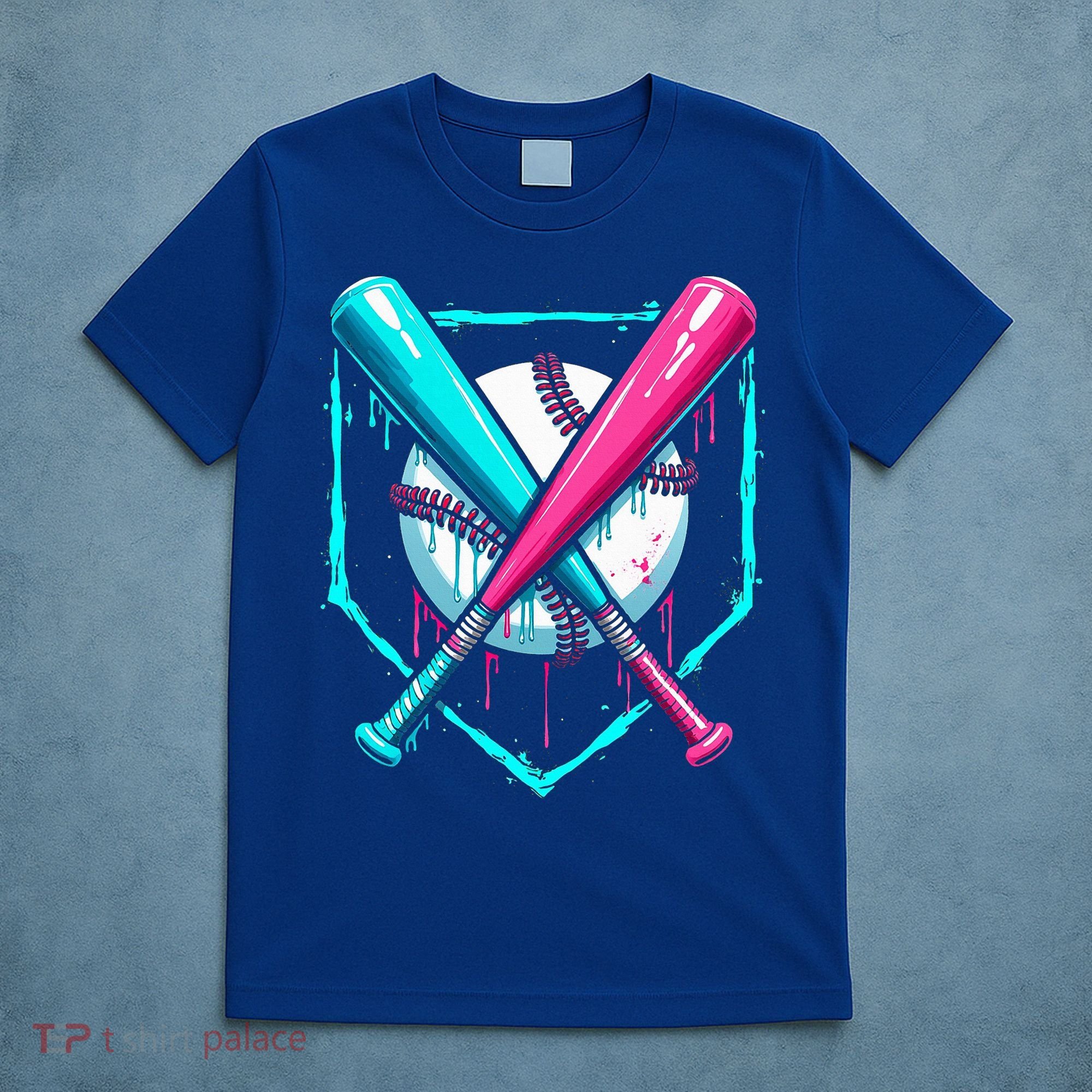 B.A.S.E.B.A.L.L Home Plate Drip T-Shirt