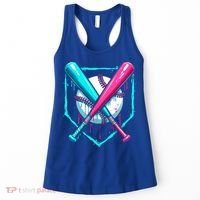 B.A.S.E.B.A.L.L Home Plate Drip Women's Tank Top thumb 0