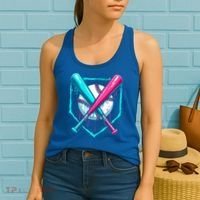 B.A.S.E.B.A.L.L Home Plate Drip Women's Tank Top thumb 2