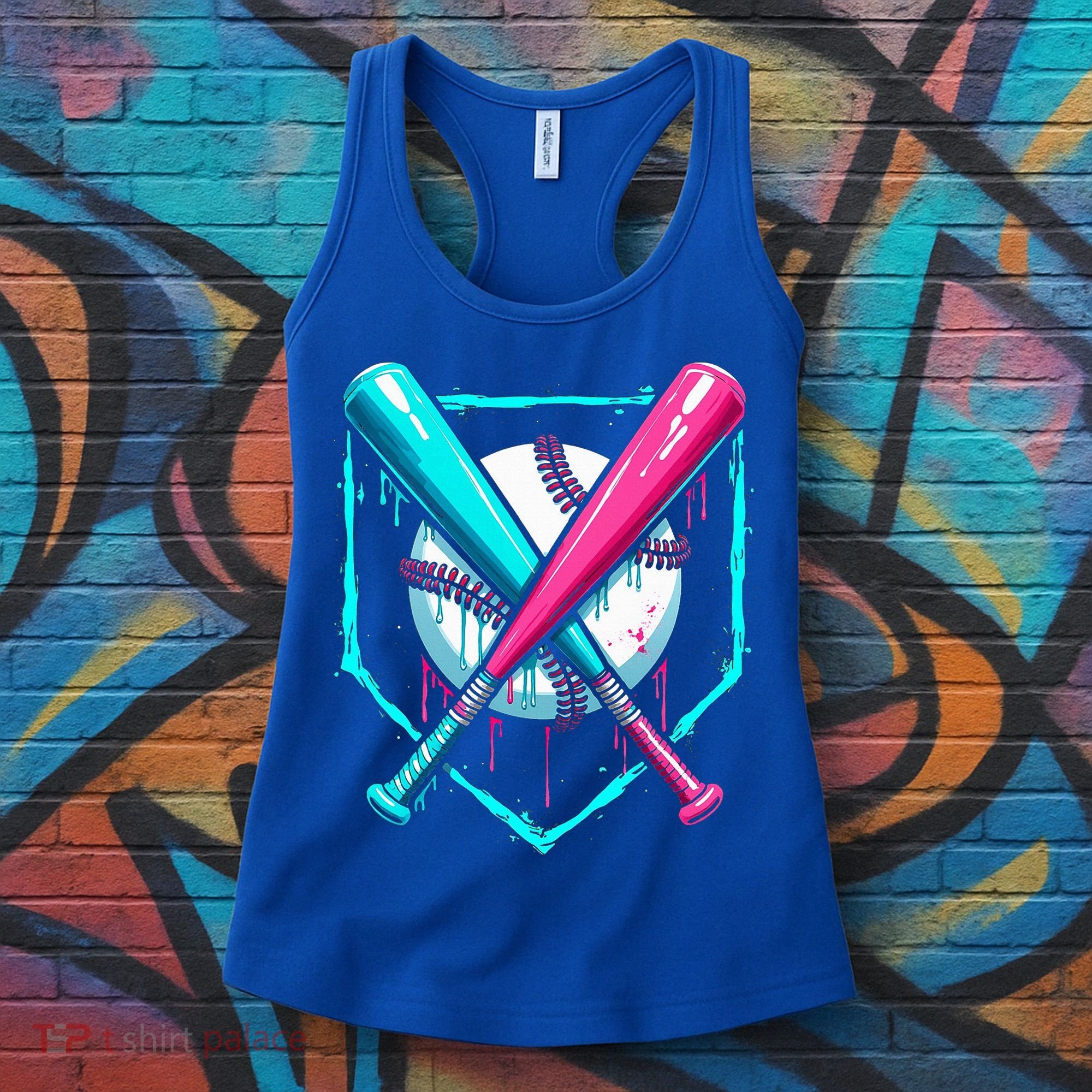 B.A.S.E.B.A.L.L Home Plate Drip Women's Tank Top