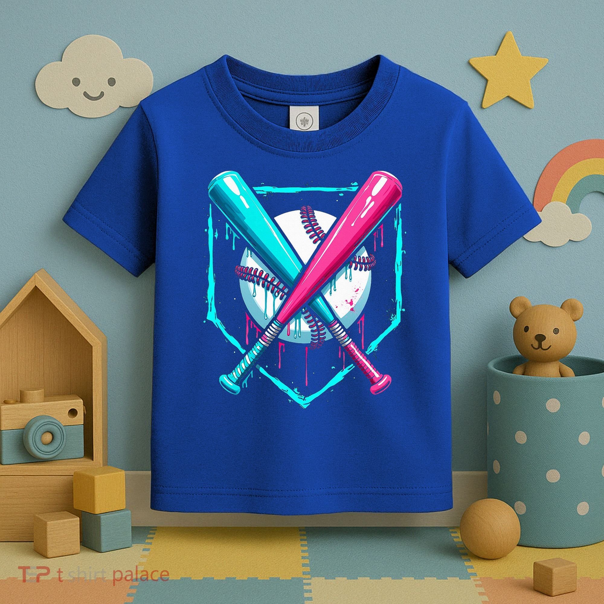 B.A.S.E.B.A.L.L Home Plate Drip Toddler T-Shirt