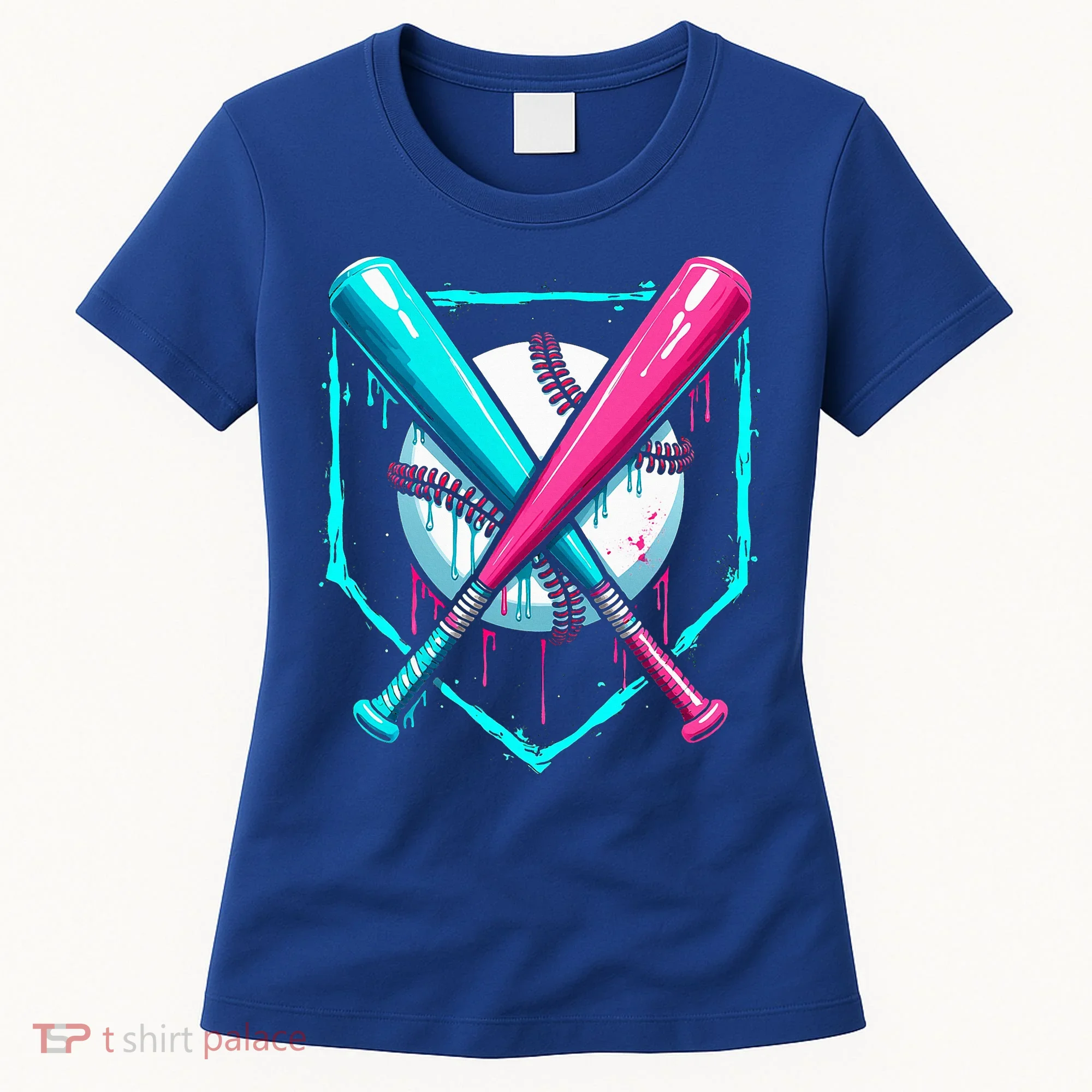 B.A.S.E.B.A.L.L Home Plate Drip Women's T-Shirt