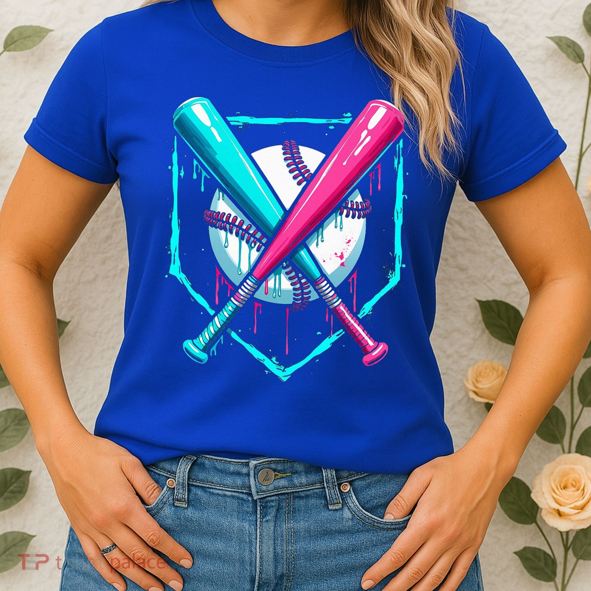 B.A.S.E.B.A.L.L Home Plate Drip Women's T-Shirt