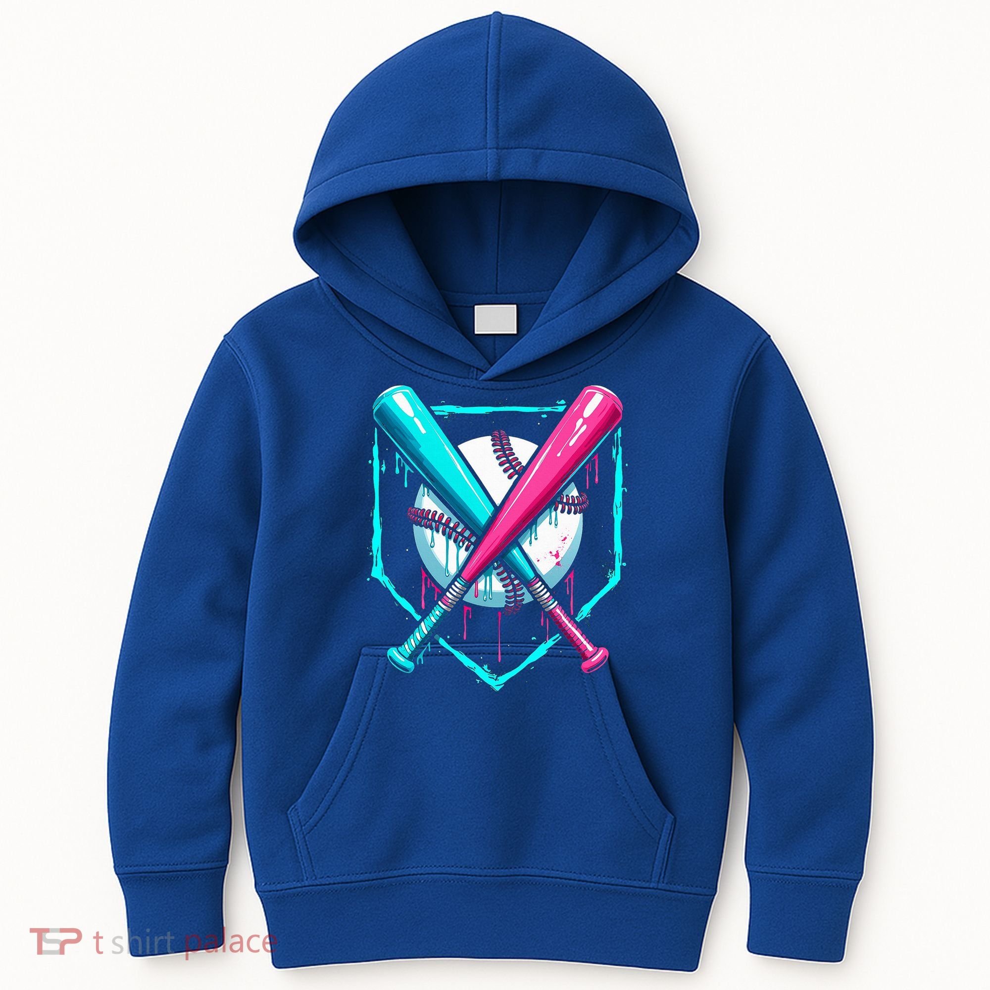 B.A.S.E.B.A.L.L Home Plate Drip Kids Hoodie