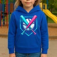 B.A.S.E.B.A.L.L Home Plate Drip Kids Hoodie thumb 3