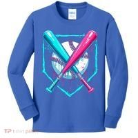B.A.S.E.B.A.L.L Home Plate Drip Kids Long Sleeve Shirt thumb 0