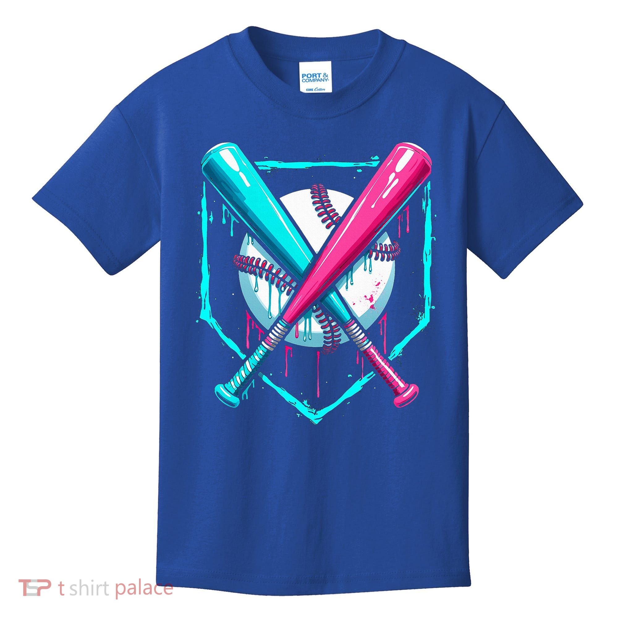 B.A.S.E.B.A.L.L Home Plate Drip Kids T-Shirt