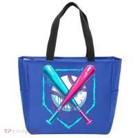 B.A.S.E.B.A.L.L Home Plate Drip Tote Bag thumb 0