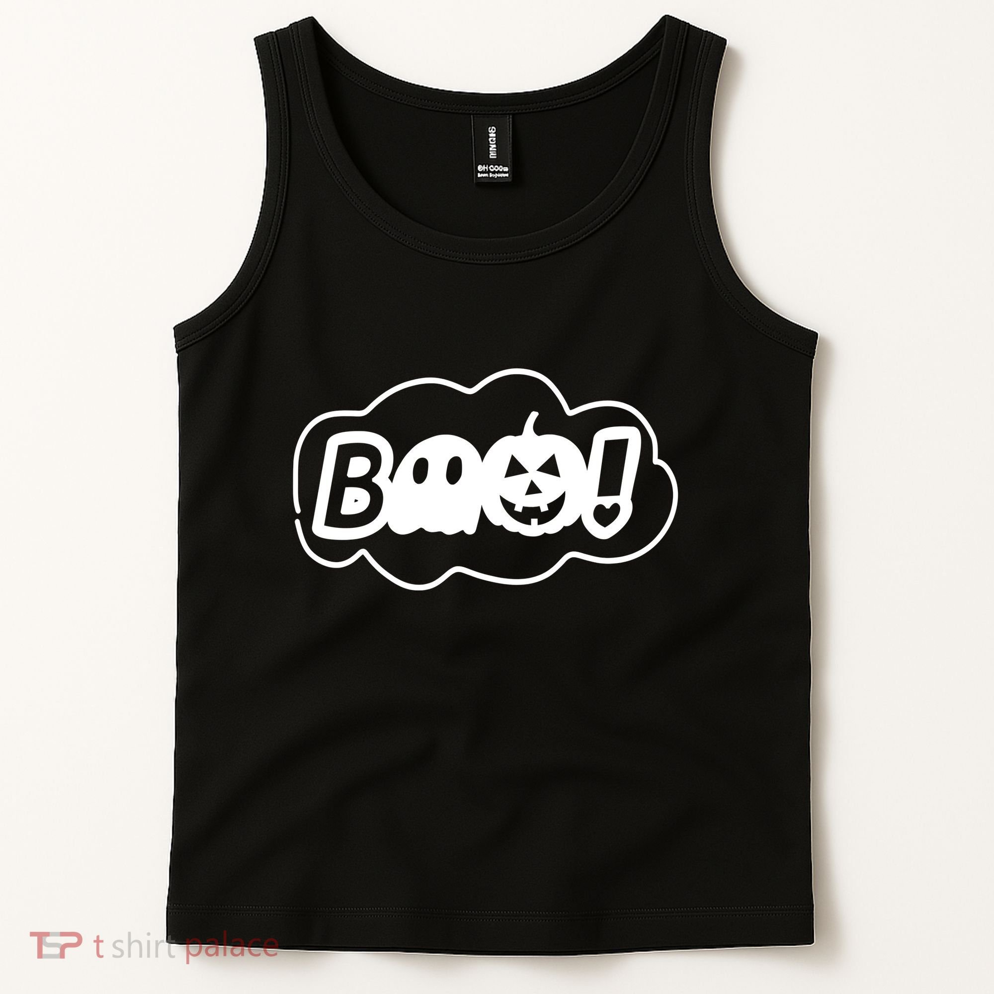 Boo Halloween Pumpkin Season Tank Top