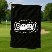 Boo Halloween Pumpkin Season Golf Towel thumb 1