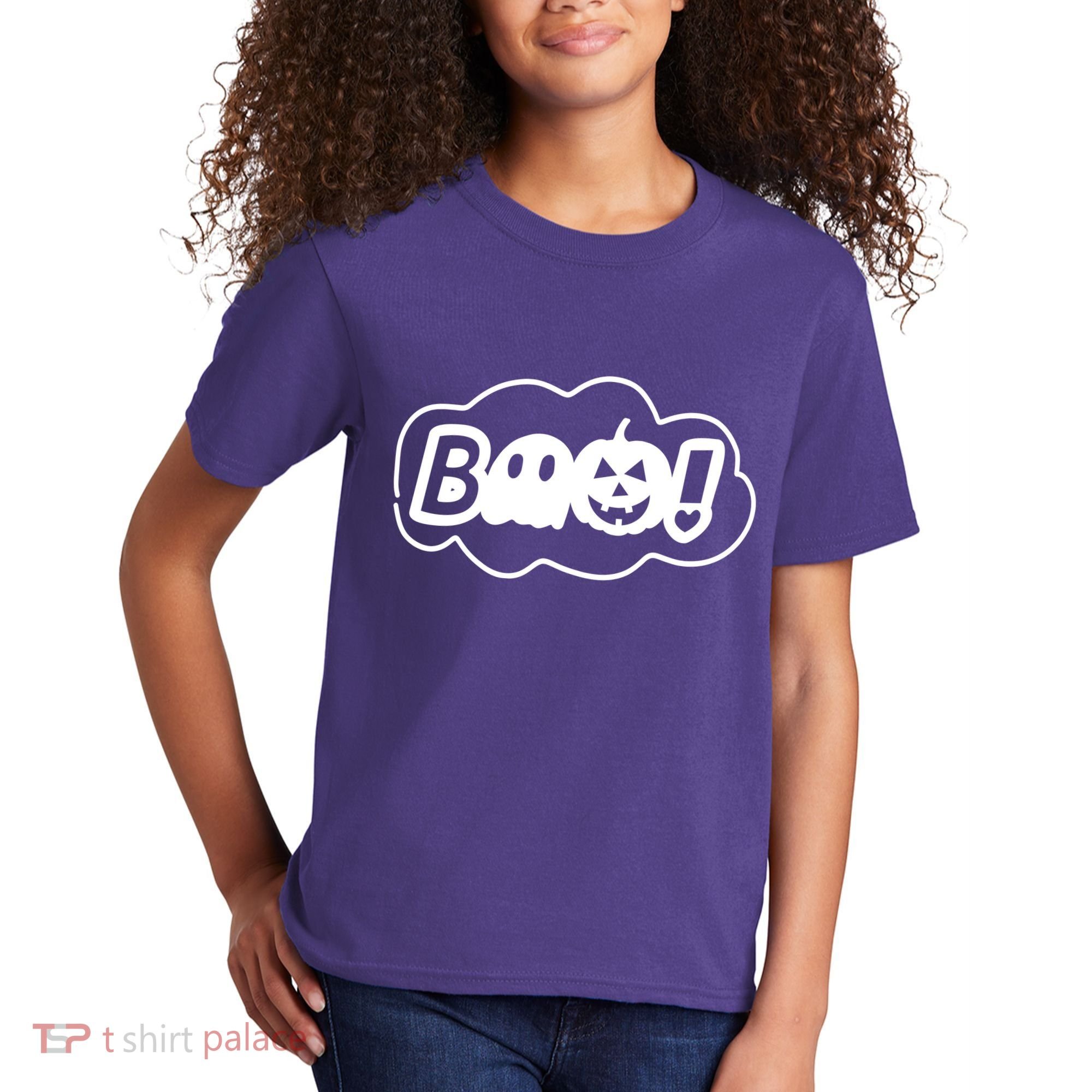 Boo Halloween Pumpkin Season Kids T-Shirt