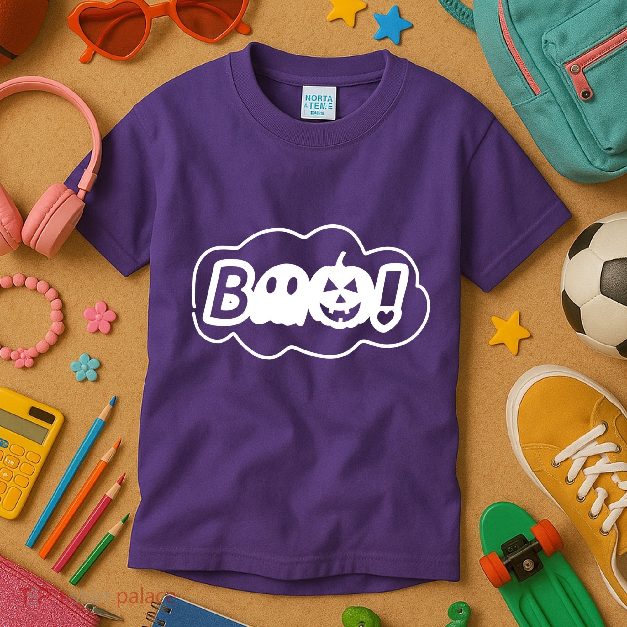 Boo Halloween Pumpkin Season Kids T-Shirt