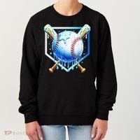 Baseball Home Plate Ice Cream Drip Sprinkles Drip Women's Sweatshirt thumb 0