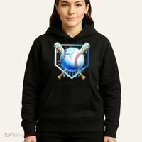 Baseball Home Plate Ice Cream Drip Sprinkles Drip Hoodie thumb 5