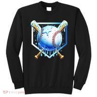 Baseball Home Plate Ice Cream Drip Sprinkles Drip Sweatshirt thumb 0