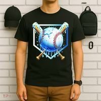 Baseball Home Plate Ice Cream Drip Sprinkles Drip T-Shirt thumb 6