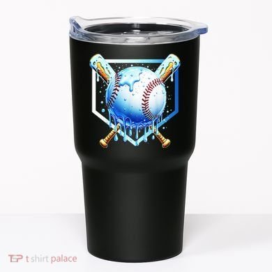 Baseball Home Plate Ice Cream Drip Sprinkles Drip Tumbler