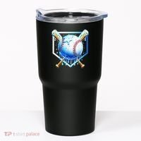 Baseball Home Plate Ice Cream Drip Sprinkles Drip Tumbler thumb 0
