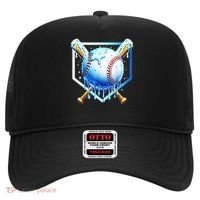Baseball Home Plate Ice Cream Drip Sprinkles Drip Hat thumb 0