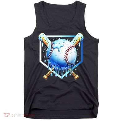 Baseball Home Plate Ice Cream Drip Sprinkles Drip Tank Top